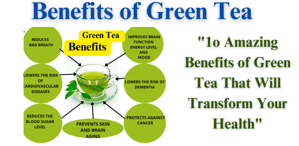 Benefits of Green Tea: "1o Amazing Benefits of Green Tea That Will Transform Your Health"